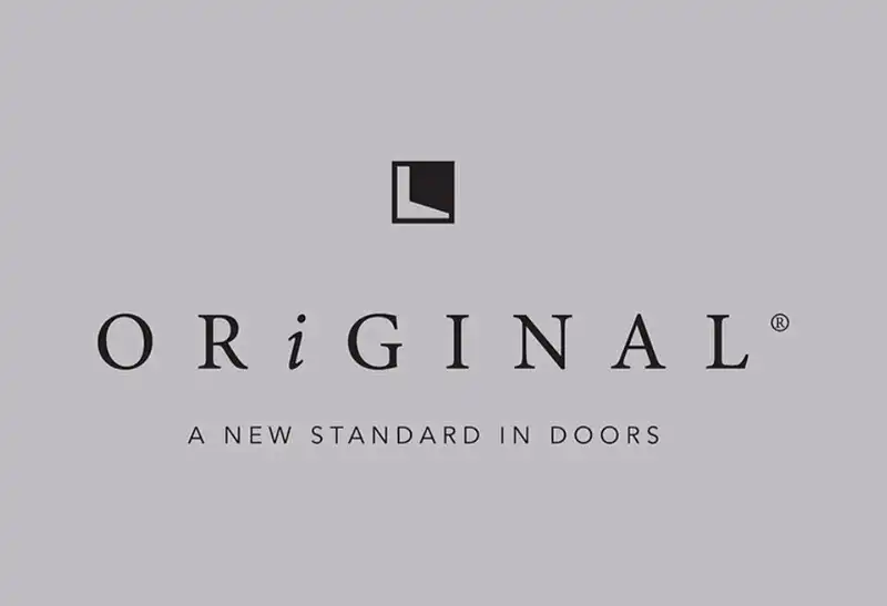 the logo for a new standard in doors